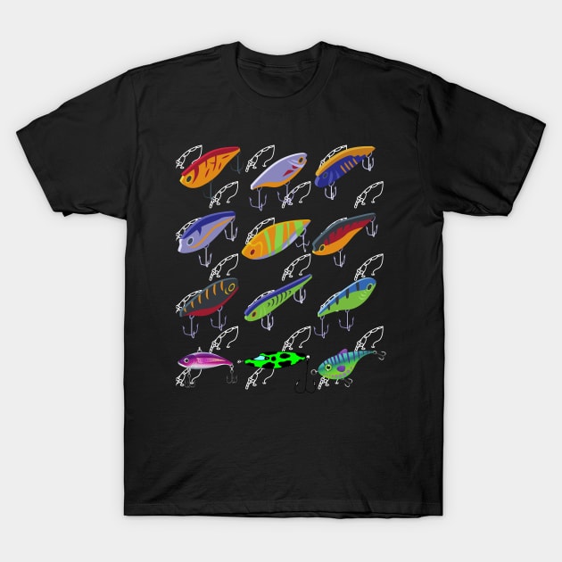 FISHING TIME GOT ALL YOUR LURES T-Shirt by KutieKoot T's